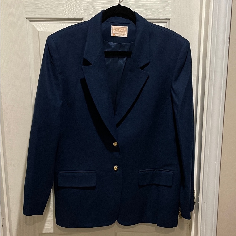 Pendleton virgin wool two button blazer - image 1